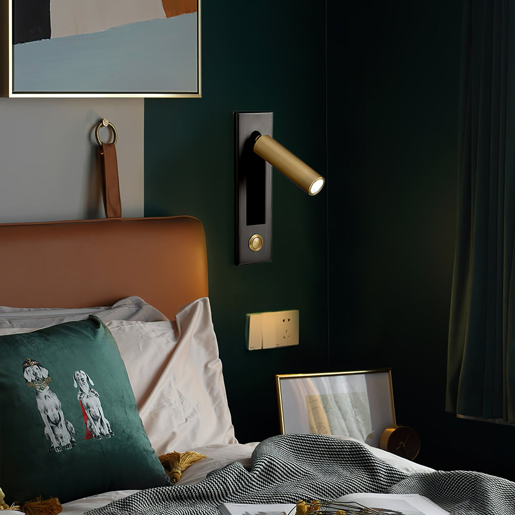 Fold | Recessed Bedside Wall Light, Flush Mount LED Reading Lamp, Adjustable Hotel Style Headboard Sconce