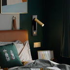 Fold | Recessed Bedside Wall Light, Flush Mount LED Reading Lamp, Adjustable Hotel Style Headboard Sconce