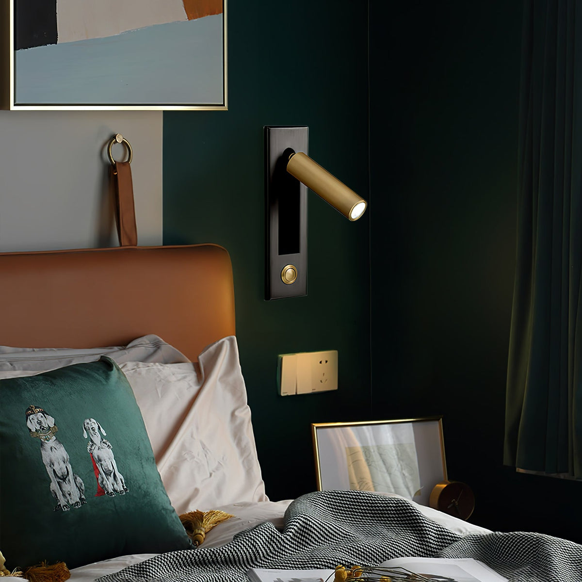 Fold | Recessed Bedside Wall Light, Flush Mount LED Reading Lamp, Adjustable Hotel Style Headboard Sconce
