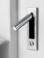 Fold | Recessed Bedside Wall Light, Flush Mount LED Reading Lamp, Adjustable Hotel Style Headboard Sconce