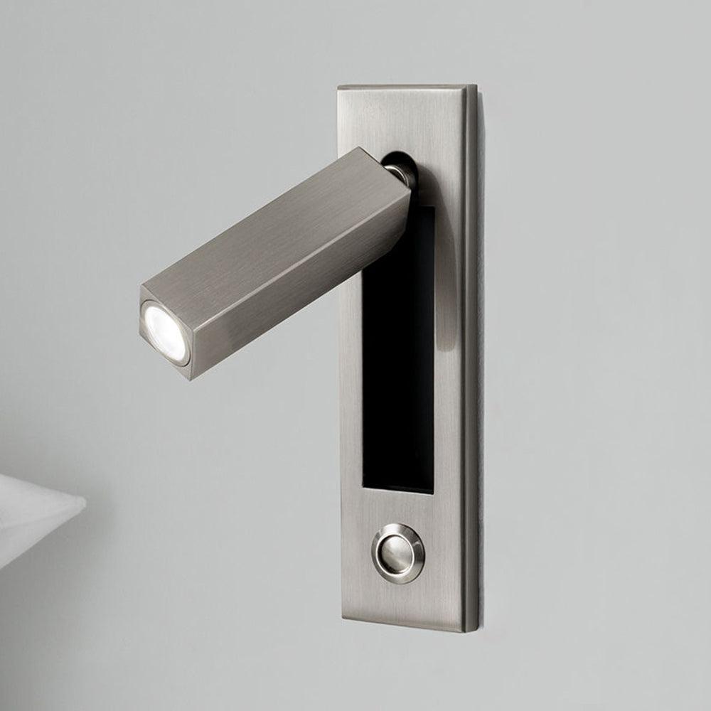 Fold | Recessed Bedside Wall Light, Flush Mount LED Reading Lamp, Adjustable Hotel Style Headboard Sconce