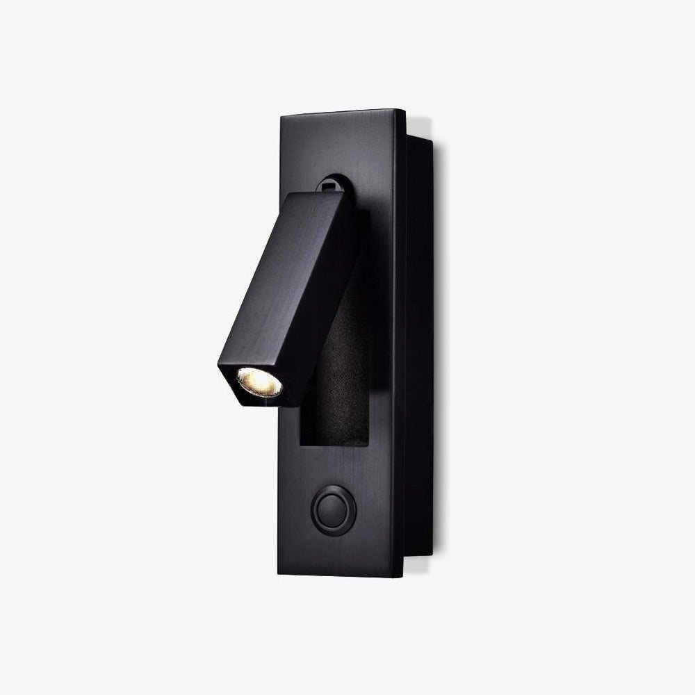 Fold | Recessed Bedside Wall Light, Flush Mount LED Reading Lamp, Adjustable Hotel Style Headboard Sconce