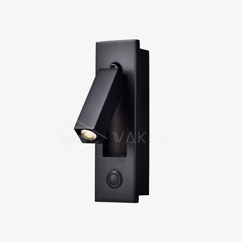 Fold | Recessed Bedside Wall Light, Flush Mount LED Reading Lamp, Adjustable Hotel Style Headboard Sconce