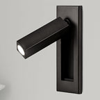 Fold | Recessed Bedside Wall Light, Flush Mount LED Reading Lamp, Adjustable Hotel Style Headboard Sconce