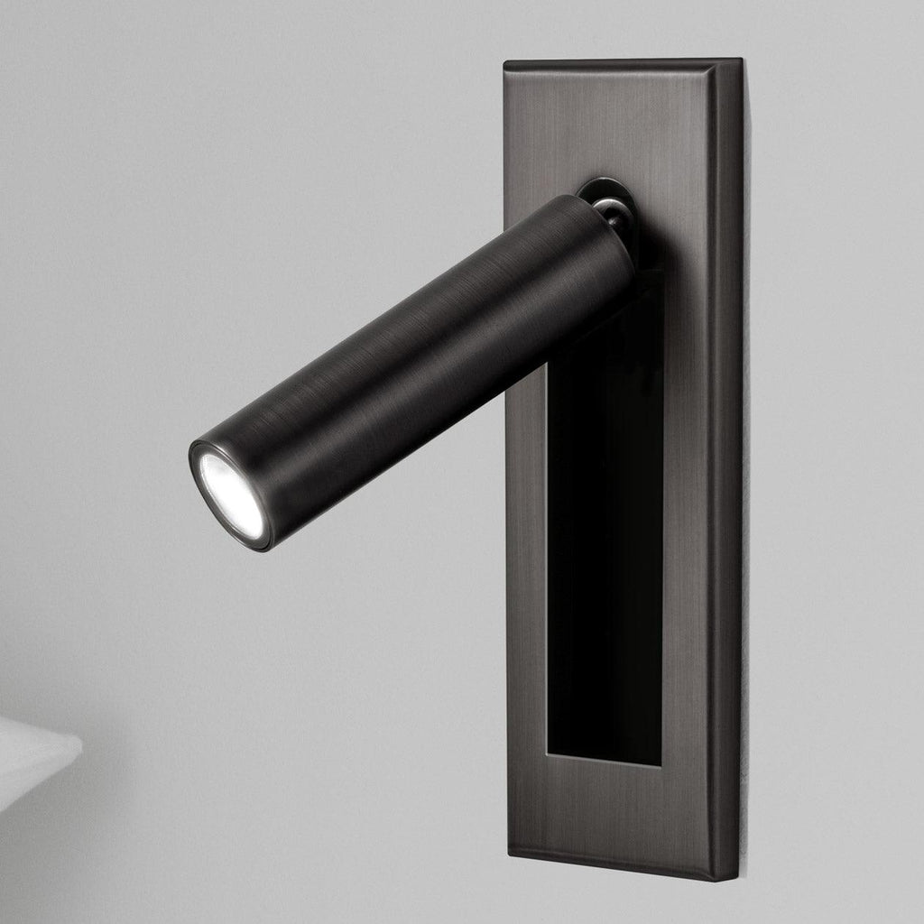 Fold | Recessed Bedside Wall Light, Flush Mount LED Reading Lamp, Adjustable Hotel Style Headboard Sconce