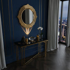 Ova | Crystal Glass Table Lamp, Oval Stone LED Accent Lamp, Sunset Projection Light for Bedroom