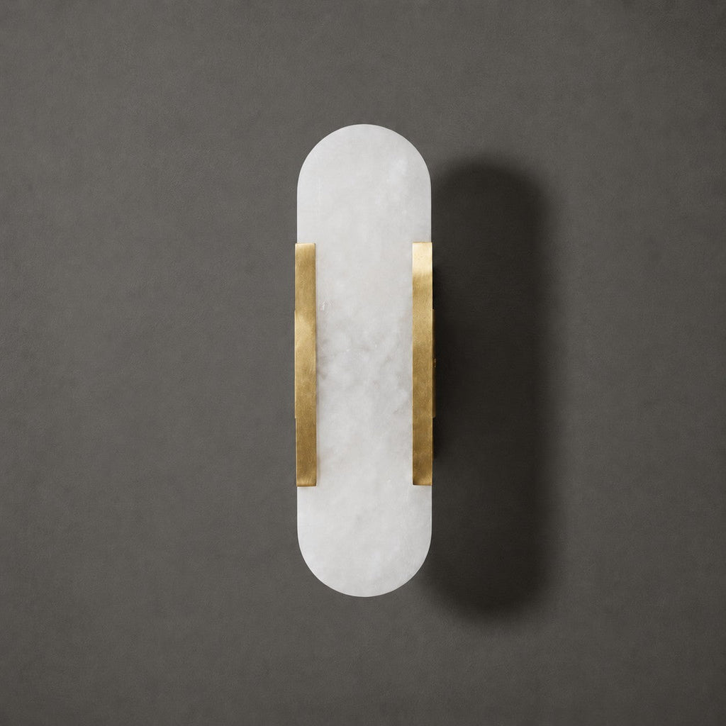 Oblong | Alabaster Wall Sconce, Natural Stone Wall Lamp, Luxury Wall Light for Bedroom and Hallway
