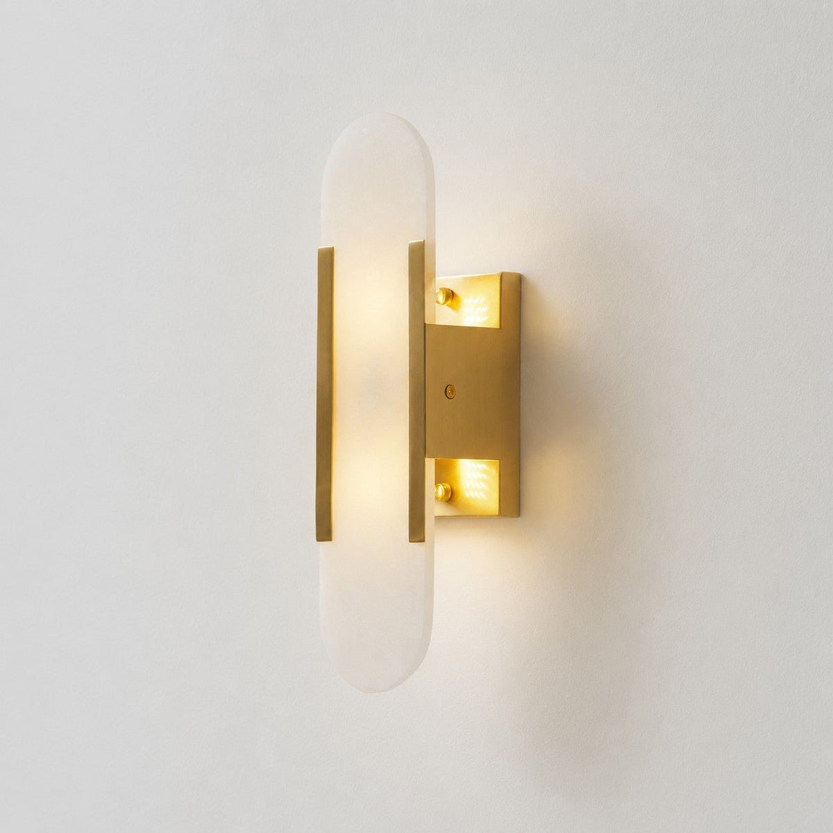 Oblong | Alabaster Wall Sconce, Natural Stone Wall Lamp, Luxury Wall Light for Bedroom and Hallway