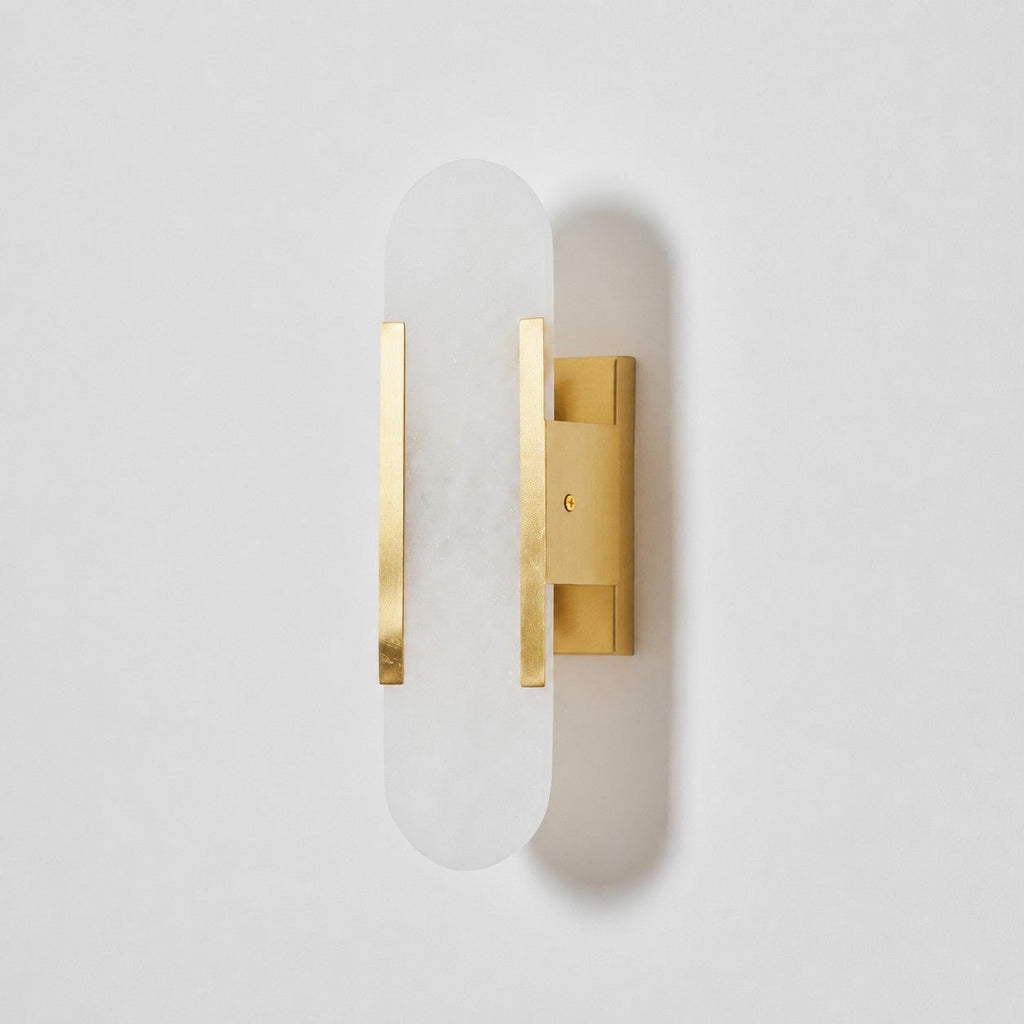 Oblong | Alabaster Wall Sconce, Natural Stone Wall Lamp, Luxury Wall Light for Bedroom and Hallway