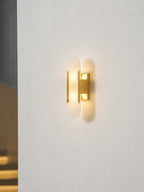Oblong | Alabaster Wall Sconce, Natural Stone Wall Lamp, Luxury Wall Light for Bedroom and Hallway