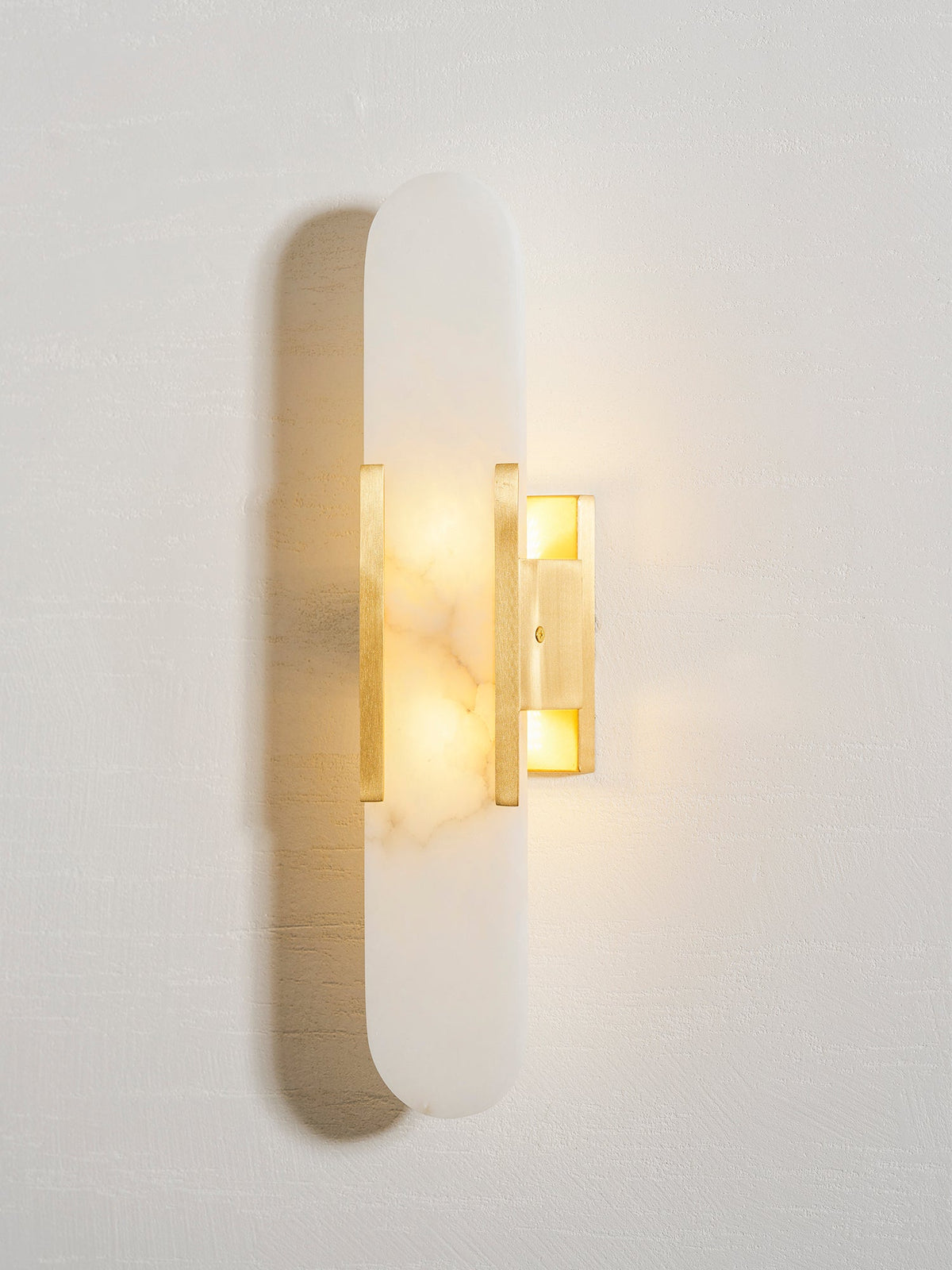 Oblong | Alabaster Wall Sconce, Natural Stone Wall Lamp, Luxury Wall Light for Bedroom and Hallway