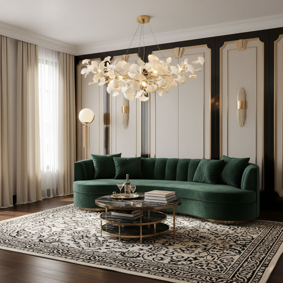 Horizon Bloom Ginkgo Chandelier