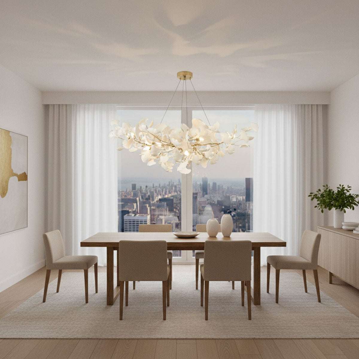 Horizon Bloom Ginkgo Chandelier