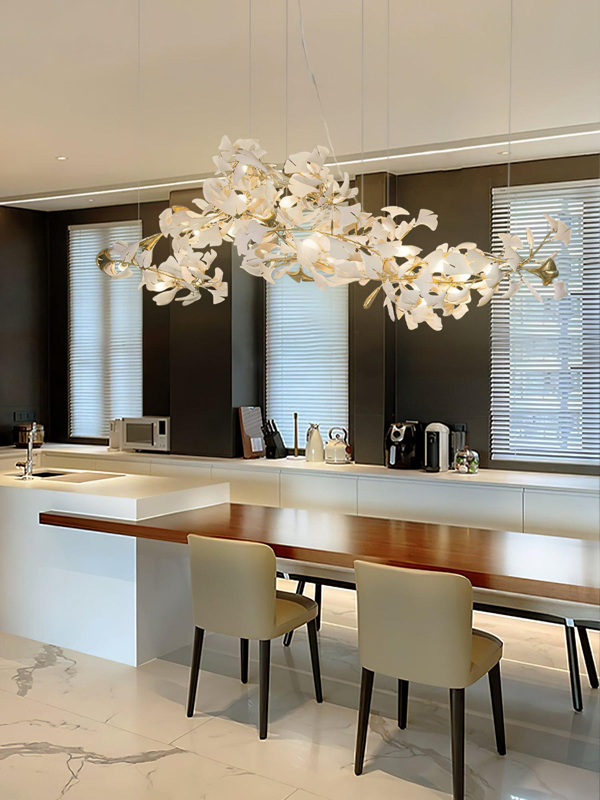 Horizon Bloom Ginkgo Chandelier