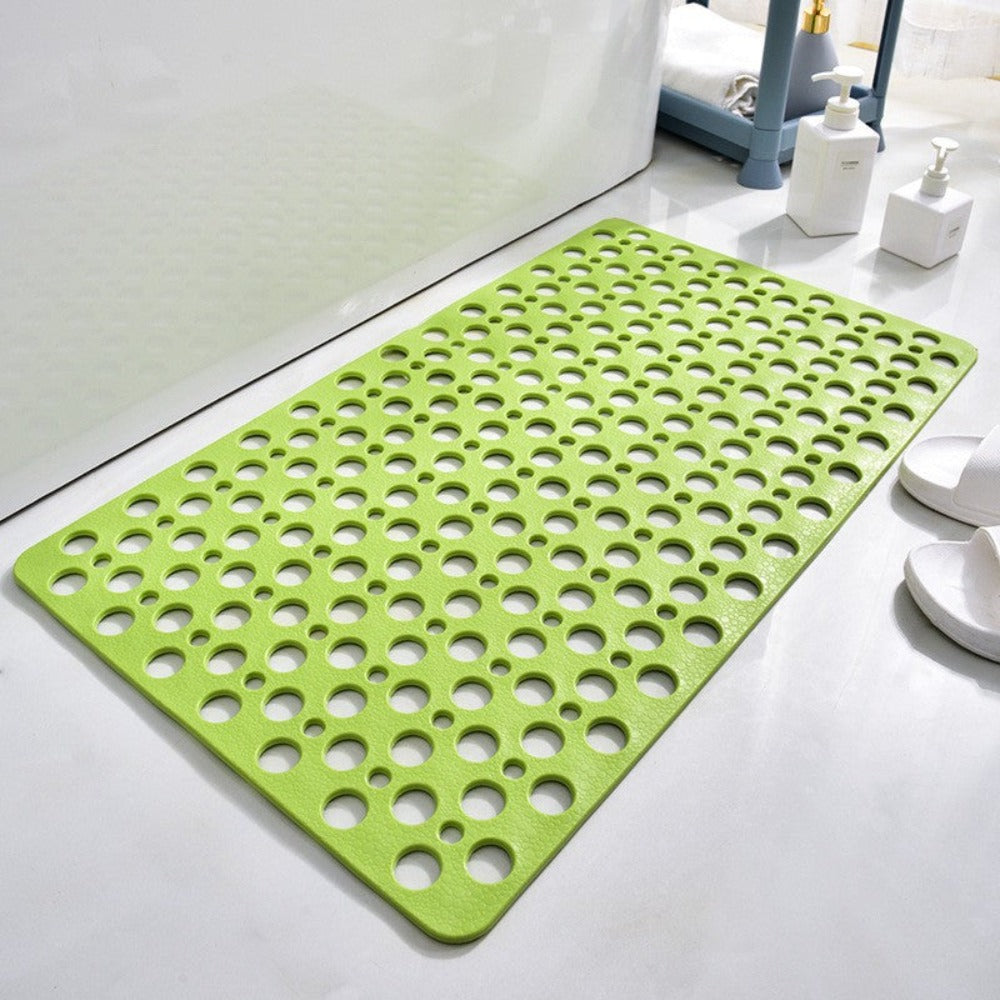 Secure | Non Slip Shower Mat, Suction Cup Bathtub Mat with Drain Holes, Anti Slip Bath Mat