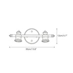 Beaumont | Brass Spotlight Vanity Light Bar, Adjustable Wall Light