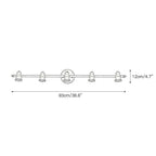Beaumont | Brass Spotlight Vanity Light Bar, Adjustable Wall Light