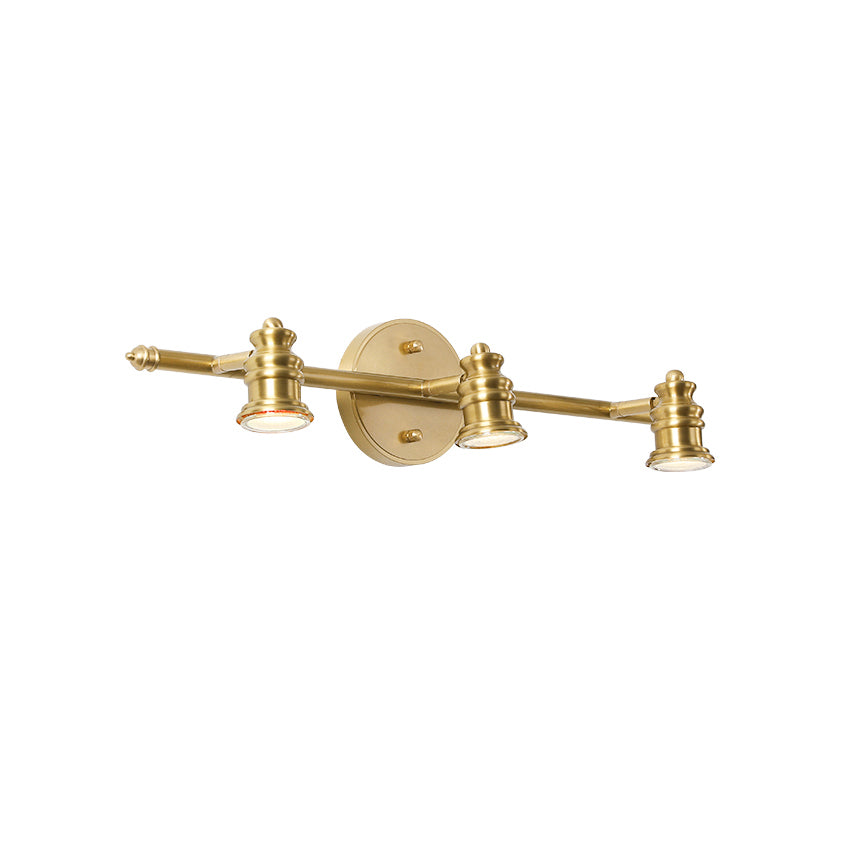 Beaumont | Brass Spotlight Vanity Light Bar, Adjustable Wall Light