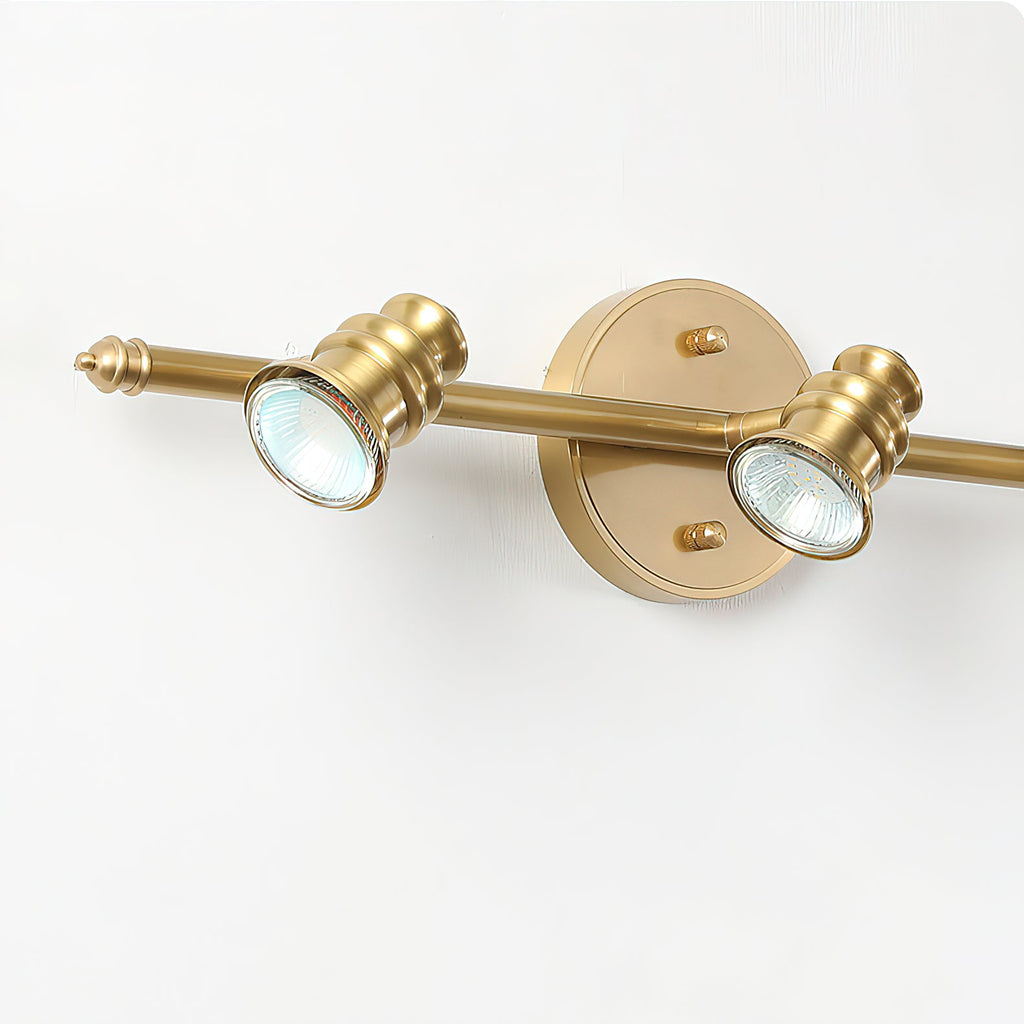 Beaumont | Brass Spotlight Vanity Light Bar, Adjustable Wall Light