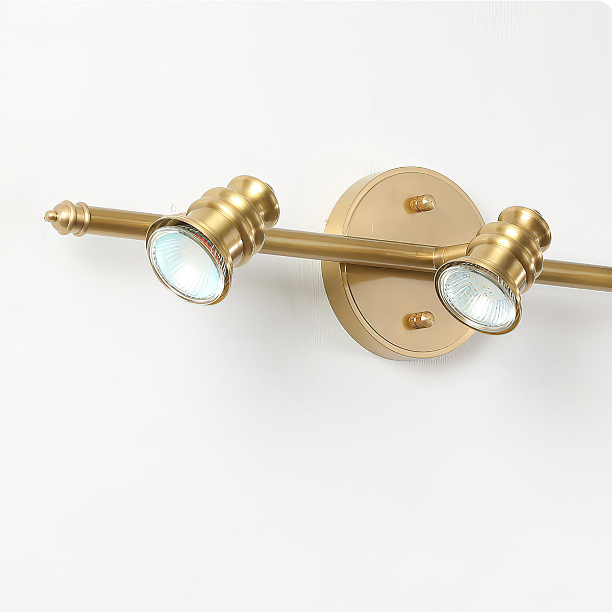 Beaumont | Brass Spotlight Vanity Light Bar, Adjustable Wall Light