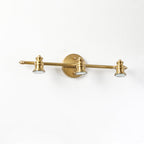 Beaumont | Brass Spotlight Vanity Light Bar, Adjustable Wall Light