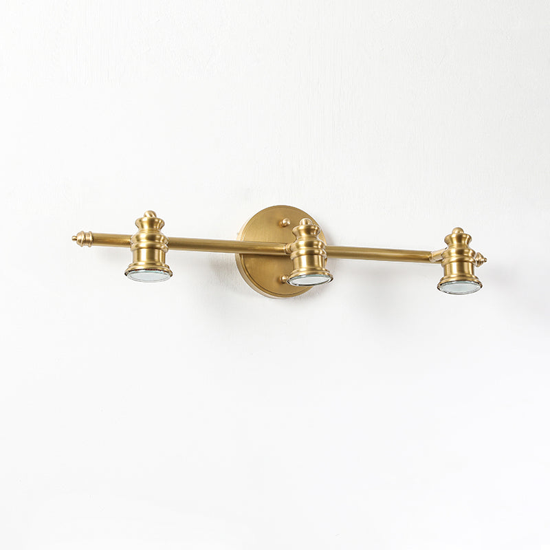 Beaumont | Brass Spotlight Vanity Light Bar, Adjustable Wall Light
