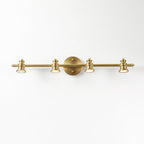 Beaumont | Brass Spotlight Vanity Light Bar, Adjustable Wall Light