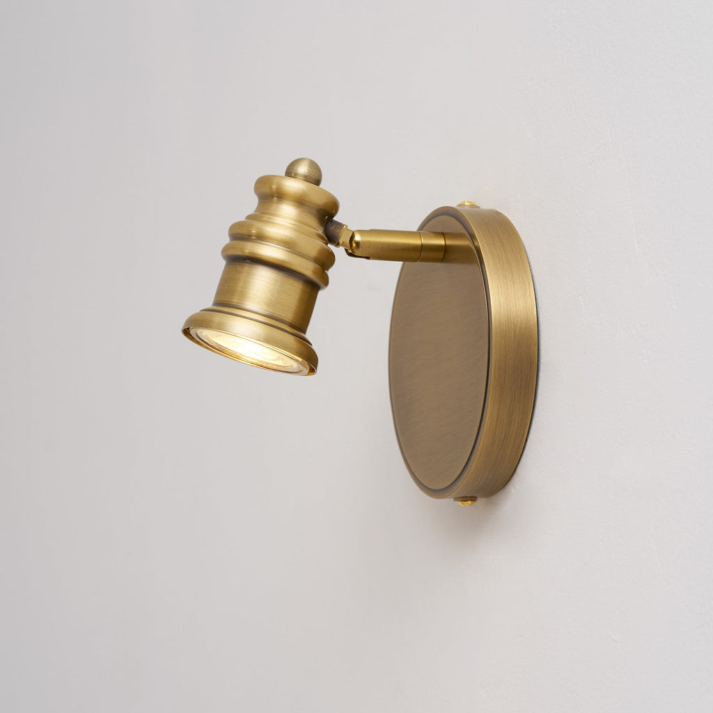 Beaumont | Brass Spotlight Vanity Light Bar, Adjustable Wall Light