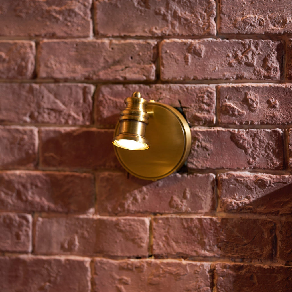 Beaumont | Brass Spotlight Vanity Light Bar, Adjustable Wall Light