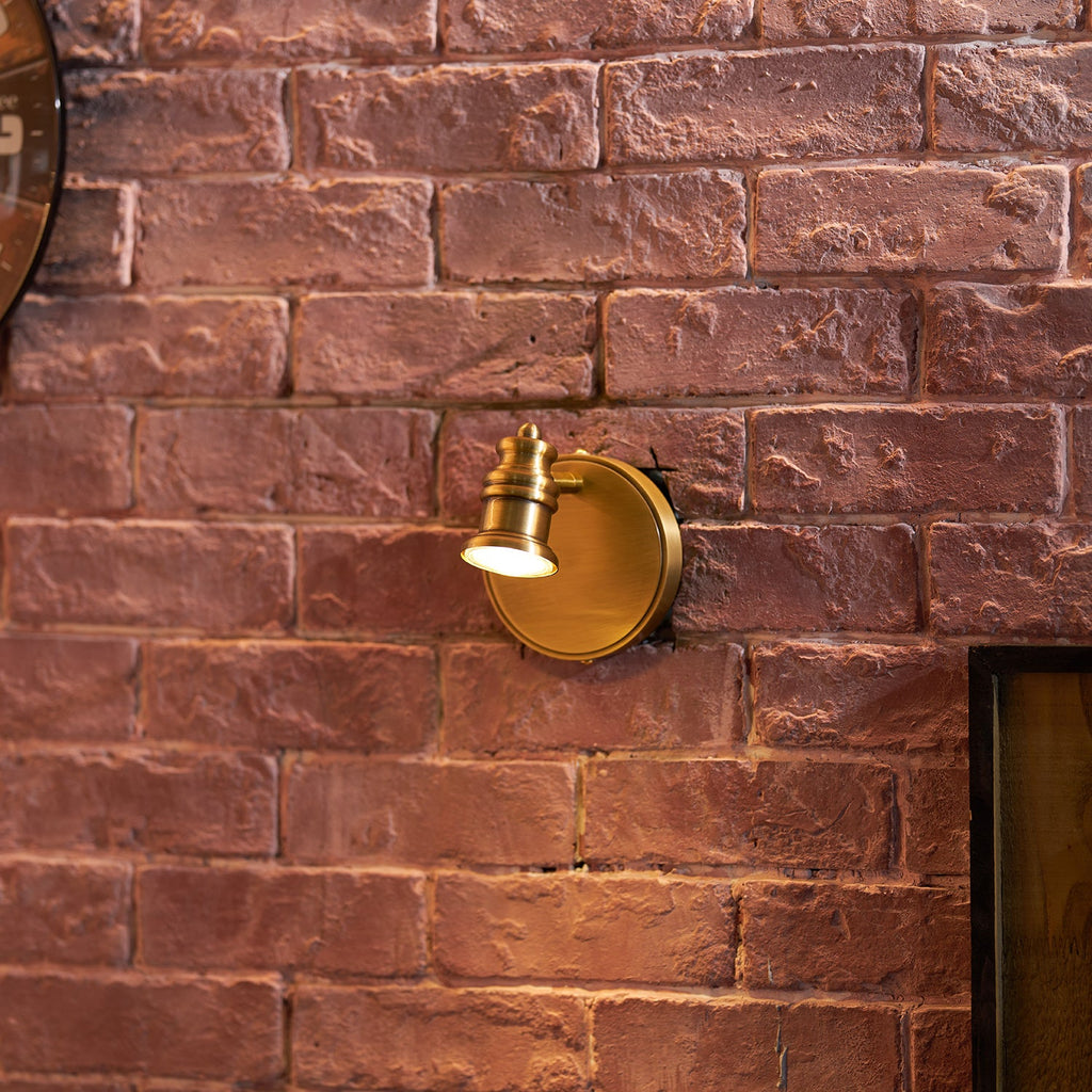 Beaumont | Brass Spotlight Vanity Light Bar, Adjustable Wall Light