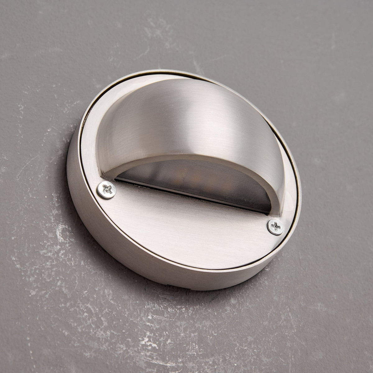 Cove | Brass Step Light, Eyelid Wall Light, Covered Porch