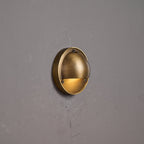 Cove | Brass Step Light, Eyelid Wall Light, Covered Porch
