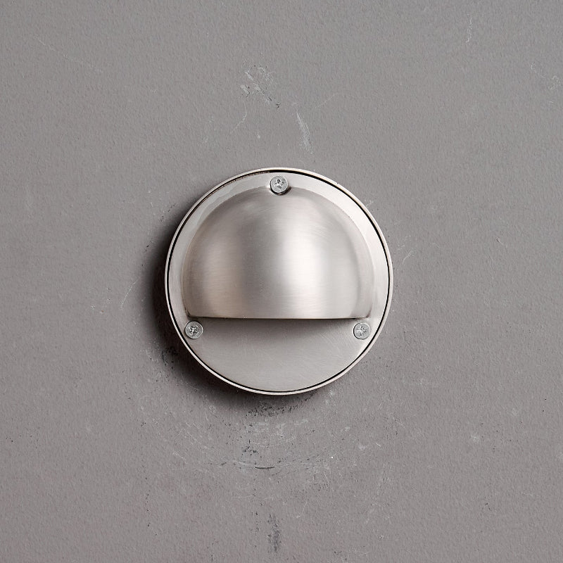 Cove | Brass Step Light, Eyelid Wall Light, Covered Porch