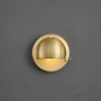 Cove | Brass Step Light, Eyelid Wall Light, Covered Porch
