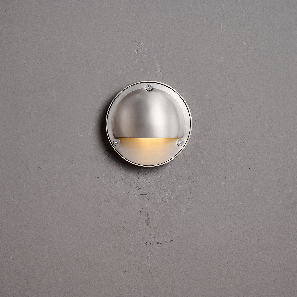 Cove | Brass Step Light, Eyelid Wall Light, Covered Porch