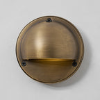 Cove | Brass Step Light, Eyelid Wall Light, Covered Porch