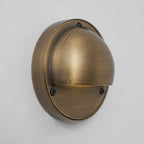 Cove | Brass Step Light, Eyelid Wall Light, Covered Porch
