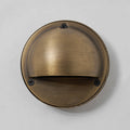 Cove | Brass Step Light, Eyelid Wall Light, Covered Porch