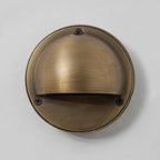 Cove | Brass Step Light, Eyelid Wall Light, Covered Porch