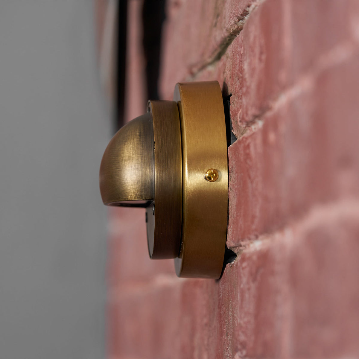 Cove | Brass Step Light, Eyelid Wall Light, Covered Porch