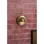 Cove | Brass Step Light, Eyelid Wall Light, Covered Porch