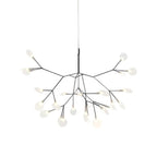 Glimmer | Firefly LED Chandelier, Modern Branch Chandelier, Dimmable Black Ceiling Light for Dining Room