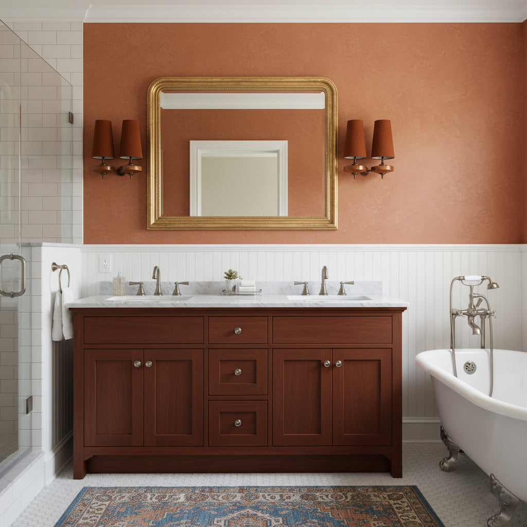 Tamsin | Walnut Wall Sconce, Fabric Shade Bedside Wall Lamp