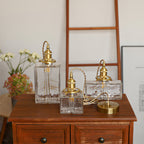 Jewel | Hammered Glass Brass Pendant Light, Mini Kitchen Island Lamp for Dining Room and Entryway