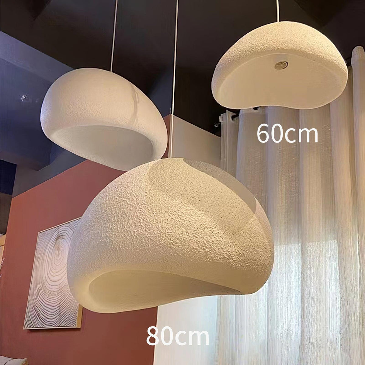 Nubia | Cloud Pendant Light, Sculptural Sphere Chandelier, Organic Hanging Lamp for Bedroom and Living Room