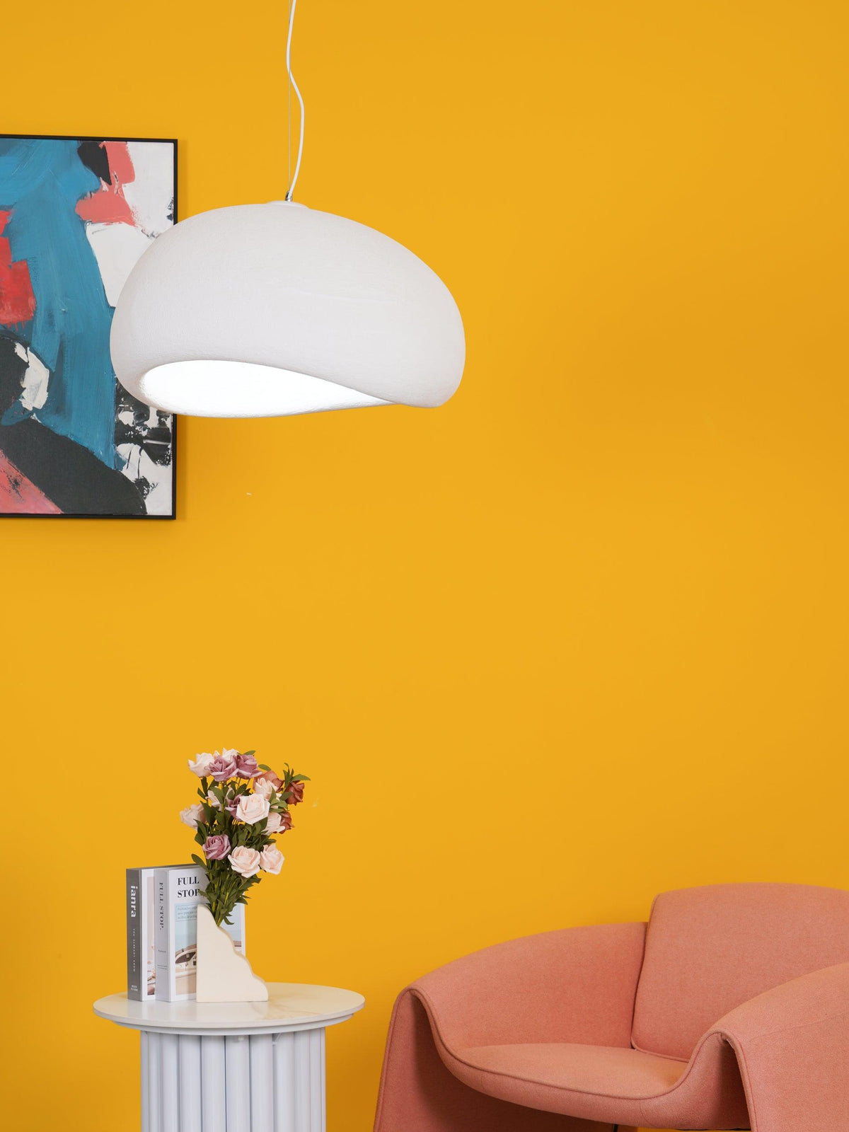 Nubia | Cloud Pendant Light, Sculptural Sphere Chandelier, Organic Hanging Lamp for Bedroom and Living Room