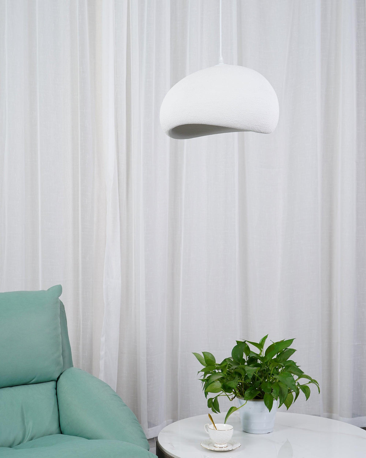 Nubia | Cloud Pendant Light, Sculptural Sphere Chandelier, Organic Hanging Lamp for Bedroom and Living Room