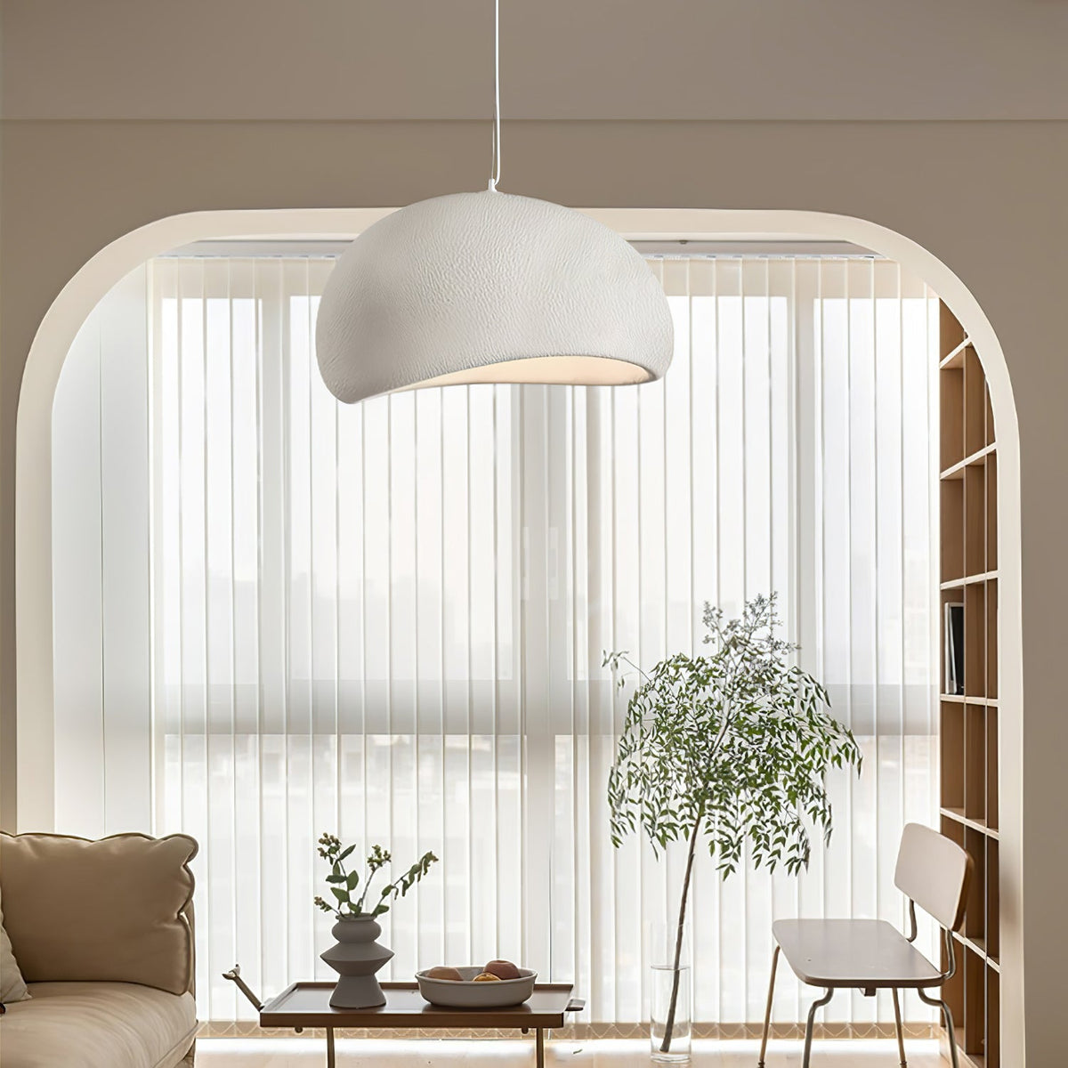 Nubia | Cloud Pendant Light, Sculptural Sphere Chandelier, Organic Hanging Lamp for Bedroom and Living Room