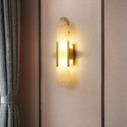 Oblong | Alabaster Wall Sconce, Natural Stone Wall Lamp, Luxury Wall Light for Bedroom and Hallway