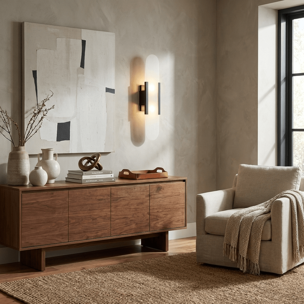 Oblong | Alabaster Wall Sconce, Natural Stone Wall Lamp, Luxury Wall Light for Bedroom and Hallway